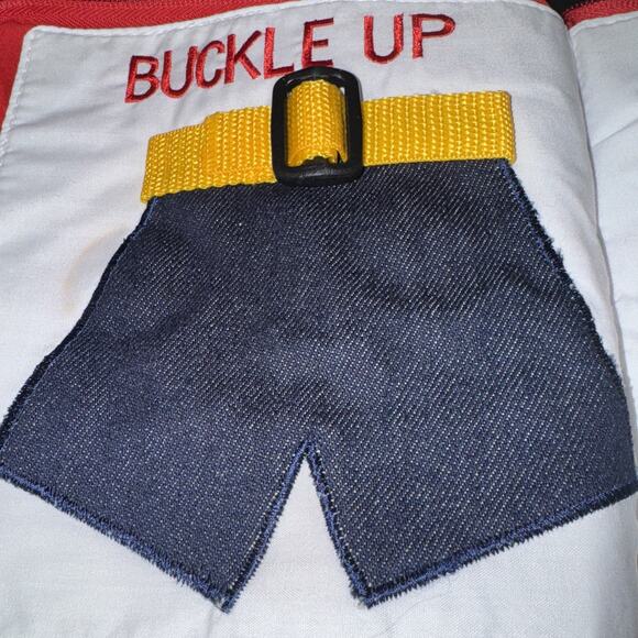 Vintage Pockets of Learning Fabric Cloth Baby Toddler Activity My Quiet Book - Picture 4 of 13